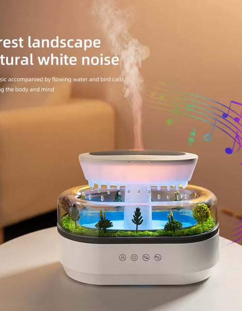 Load image into Gallery viewer, AuraMist Raindrop Humidifier – Aromatherapy Diffuser with Rainbow Light &amp; Essential Oil Benefits for Home
