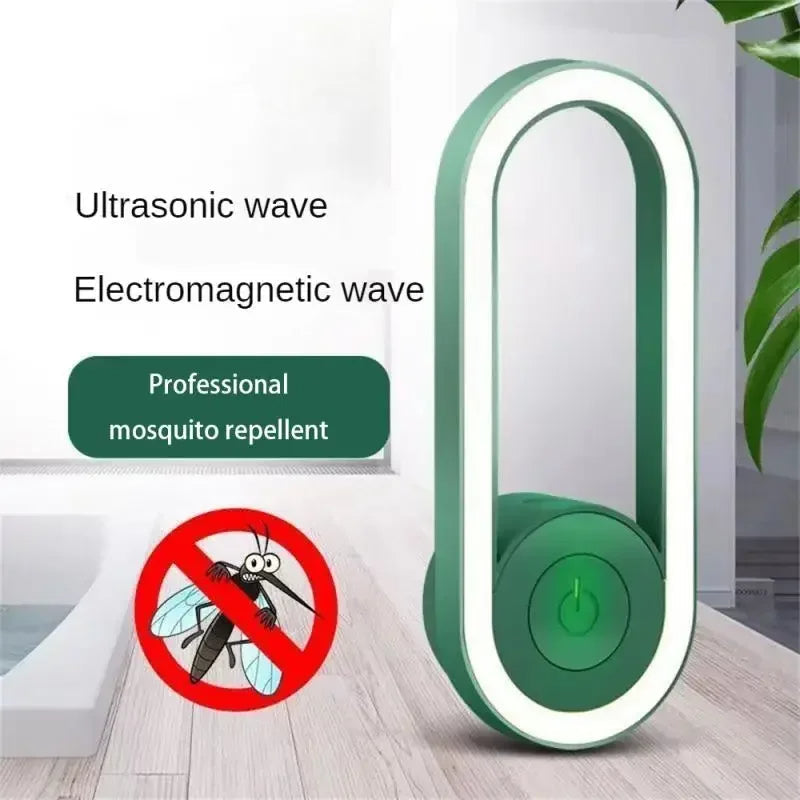 BuzzShield™ Ultrasonic Mosquito Repeller & LED Night Lamp – Sleep Tight, Bite-Free, Every Night