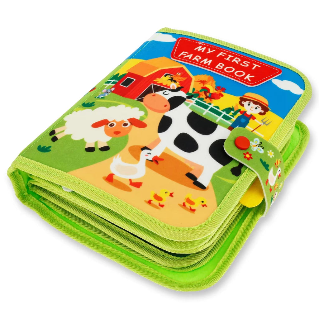 Little Learner Quiet Book – Soft Felt Sensory Activity Book for Toddlers & Preschool Education