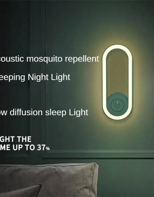 Load image into Gallery viewer, BuzzShield™ Ultrasonic Mosquito Repeller &amp; LED Night Lamp – Sleep Tight, Bite-Free, Every Night
