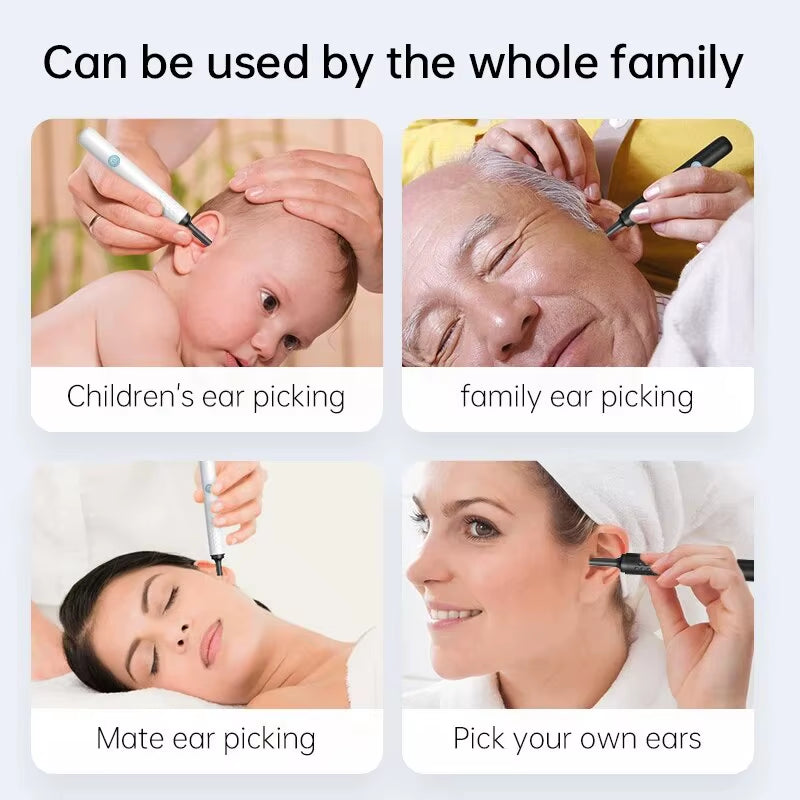 ClearView WiFi Ear Camera – HD Visual Ear Cleaner with LED Lights & Mini Earpick