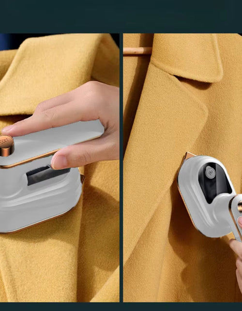Load image into Gallery viewer, SteamJet Mini Iron – Portable Handheld Rotating Steam Iron for Home &amp; Travel
