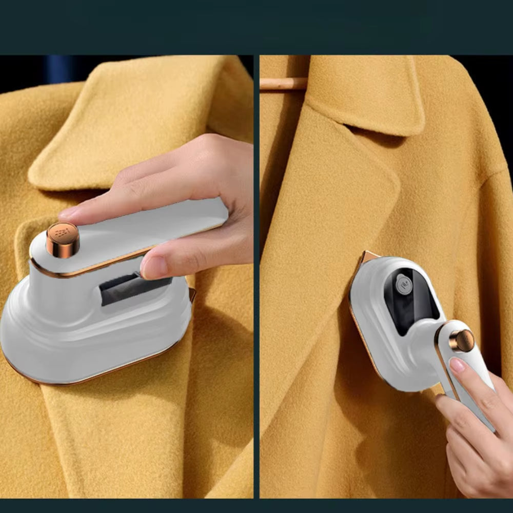 SteamJet Mini Iron – Portable Handheld Rotating Steam Iron for Home & Travel