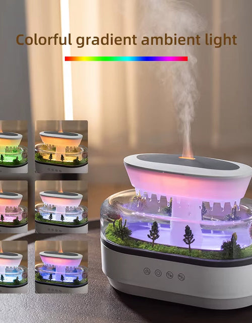 Load image into Gallery viewer, AuraMist Raindrop Humidifier – Aromatherapy Diffuser with Rainbow Light &amp; Essential Oil Benefits for Home
