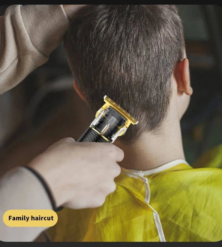 Rechargeable Trimmer with Engraved Dragon & Buddha Design