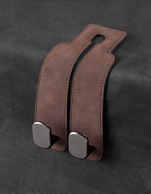 Load image into Gallery viewer, Luxury Suede Double Hook Organizer – Premium Rear Seat Backrest Hook for Changan CS Series &amp; Eado

