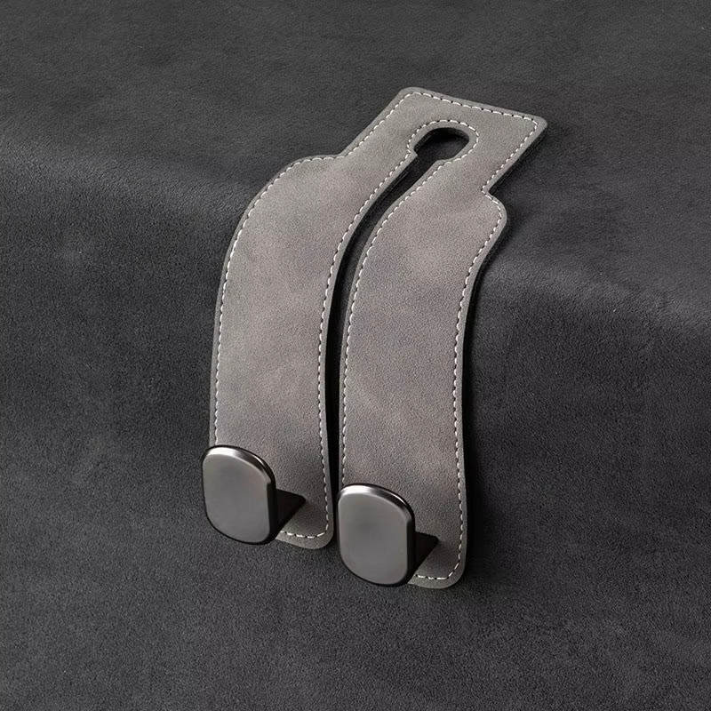 Luxury Suede Double Hook Organizer – Premium Rear Seat Backrest Hook for Changan CS Series & Eado